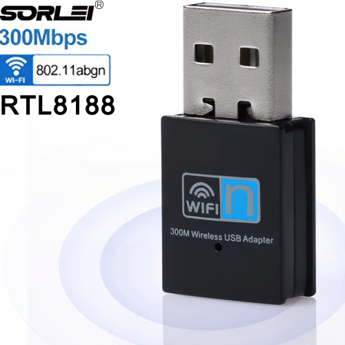 300Mbps USB WiFi Adapter RTL8188 Wireless LAN Network Card Adapter WiFi Dongle for Desktop Laptop PC Windows MAC OS 